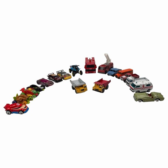 Misc cars Other - VTG Diecast Metal Plastic Toy Car Truck Mixed Majorette Matchbox Corgi 18 -AS IS